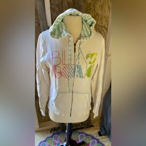 💥Billabong white full zip hoodie jacket💥